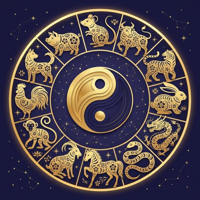 Chinese zodiac wheel