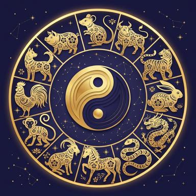 Chinese zodiac wheel